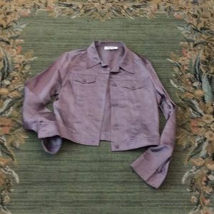 Vintage lavender Calvin Klein silk & linen jacket